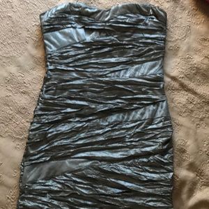 Silver cocktail dress